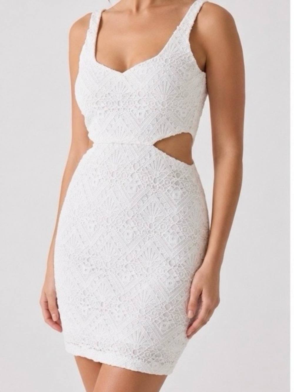 Guess | Women's Sleeveless Lace Cut Out Sheath Dress Size 14 NWT